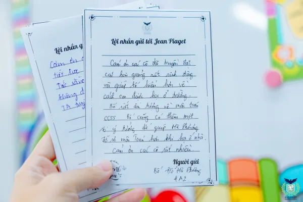 MỘT NGÀY ĐI HỌC CỦA CHA MẸ TẠI LỚP HỌC ĐẶC BIỆT CỦA JEAN PIAGET